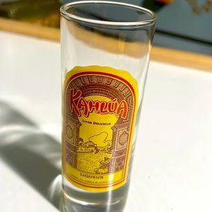 Kaluha liquor whiskey shot glass 4.5 inches